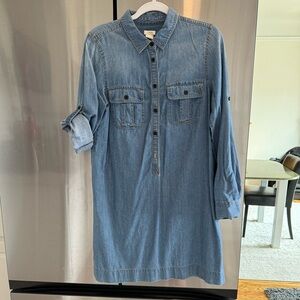 J.Crew Denim Medium Wash Denim Dress